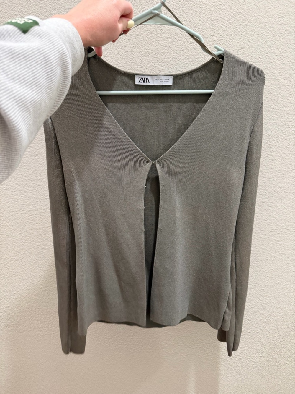 Green Zara top